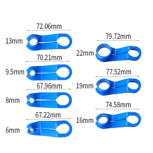 AC Fuel Line Disconnect Tool Set Blue Plastic 7-Piece 2