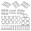 SkyAuks Stainless Steel Lip Nose Eyebrow Stud Set 60 Pcs 6