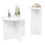 VidaXL vidaXL Side Table Set 2 pcs High Gloss White Engineered Wood 2