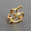 Vintage Hollow Branch Ring Gold Silver Tone Adjustable Fine 4