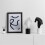 Abstract Horse Head Ornament Black White Modern Luxury Decor 3