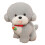 Soft Plush Dog Toy Gray 9.5 Inch 2