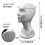 White Foam Head Display Stand for Hats and Wigs 3