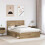 VidaXL vidaXL Bed Frame Artisian Oak 140 x 190 cm Solid Pine Wood 3