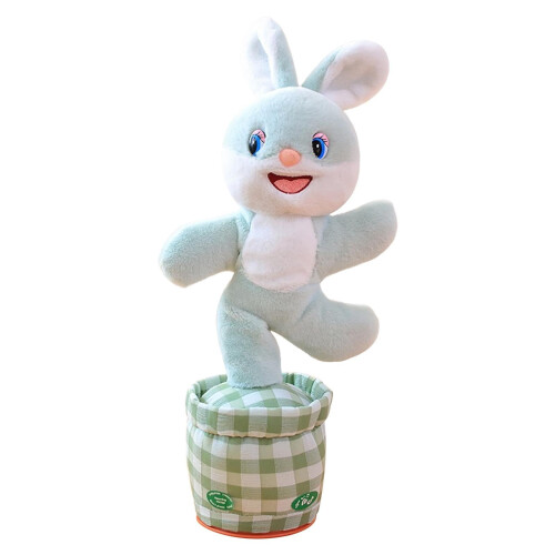 Blue Dancing Bunny Stuffed Animal Interactive Plush Toy 1