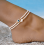Women's Rustic Ocean Turtle Wood Bead Anklet 7