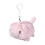 White Plush Toy with Red Bow and Beads 5.5 inch 2