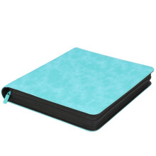 216 Slots para Cartão Capacidade Suporte Rígido para Cartão Coleção de Cartões Livro de Cartas À Prova D'Água e Poeira Azul Claro