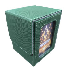 Display Card Box,Card Box Suitable for 100 Double Sleeve Cards,Large Capacity Portable Storage Card Box,D