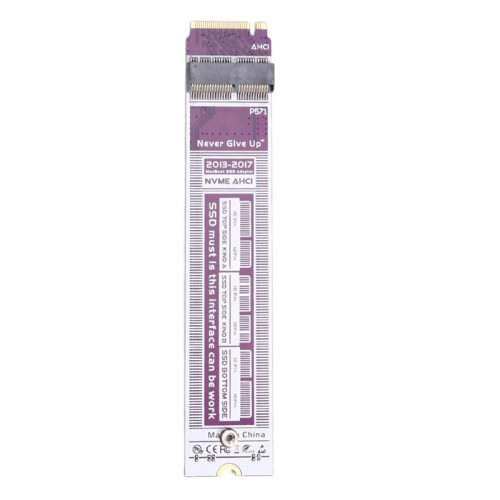 Para Placa de Expansão de SSD para M.2 para  Air/Pro 2013-2017, Placa Adaptadora de Disco Rígido 1