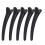 Black Hair Clamps for Styling 12 pcs 3