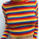 Women's Turtleneck Sweater Long Sleeve Rainbow Stripes Crop 5