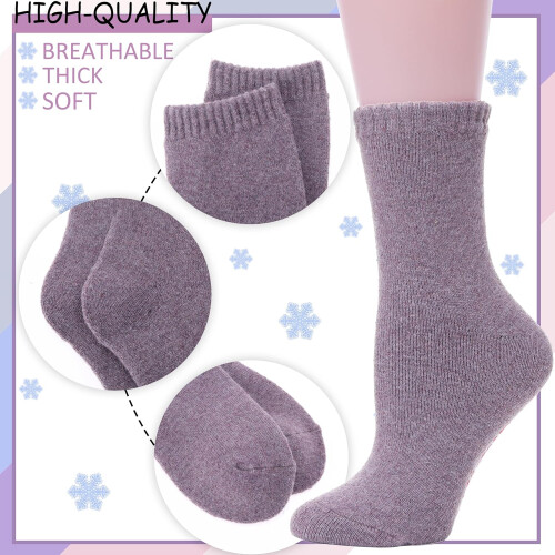 Merino Wool Socks Thermal Warm Winter Thick Hiking Crew 1