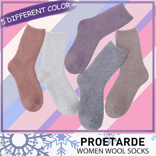 Merino Wool Socks Thermal Warm Winter Thick Hiking Crew 2