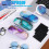 Hard Shell Eyeglasses Case Set 3 Pcs with Cleaning Cloth 6
