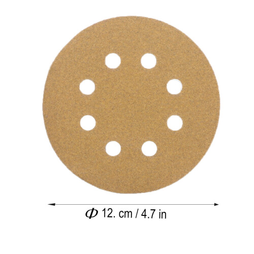 Dustless Sanding Discs 5-Inch 8-Hole 120 Grit 100PCS 2