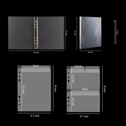A5 Storage Book Binder Cover with 10-Sheet Inserts 21 Pack 1