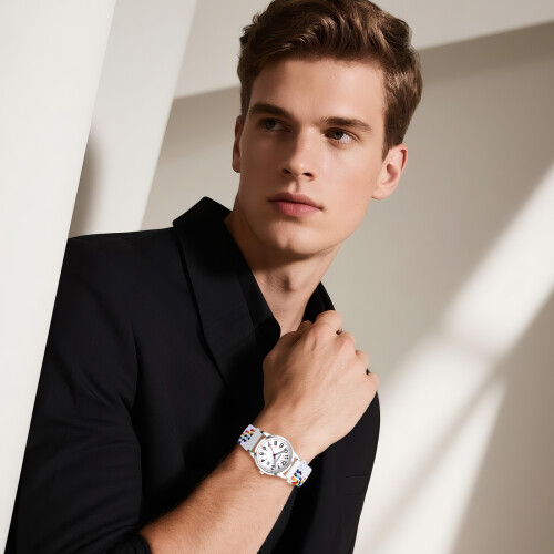 Braided Elastic Strap Watch Analog Quartz Arabic Dial 2