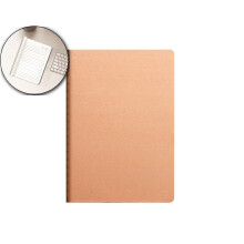 Kraft Paper Notebook A5 B5 A4 8mm Grid Softcover
