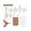 Wooden Waterdrop Earrings Sublimation Blank 260 Pieces 4
