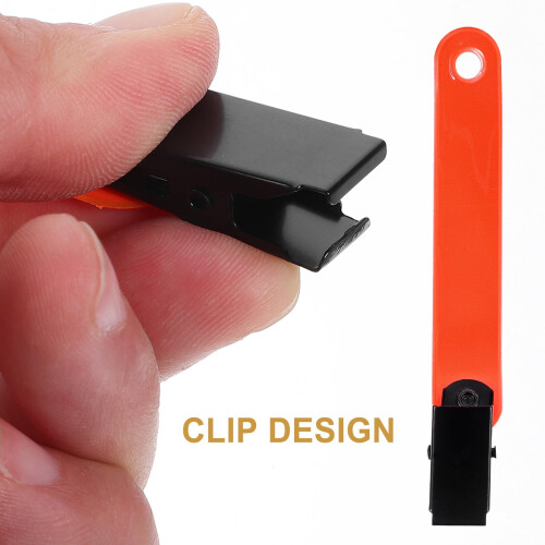 Orange Reflective Fluorescent PVC Trail Marker Clips 2