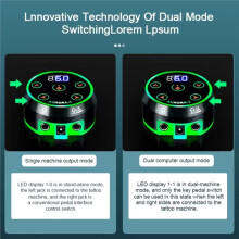 Tattoo Power Supply Upgrade Digital LCD Power with Adaptor for Coil&Rotary Tattoo Gun Machines Dual Input Power EU Plug