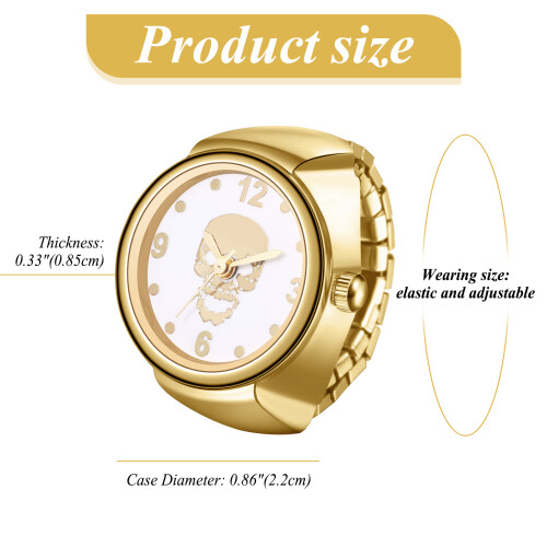 Elastic Strap Ring Watch for Women Analog Quartz Flexible 1