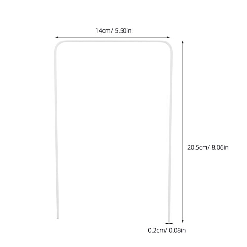 Croquet Wickets Silver Iron 5 Pcs 1