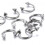 Steel Horseshoe Lip Nose Septum Ring 10 Pcs 2