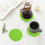 Woven Cotton Placemats Round Non-Slip Insulating 6-Pack 6