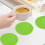 Woven Cotton Placemats Round Non-Slip Insulating 6-Pack 5
