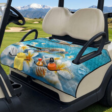 Golf Cart Seat Covers with 4 Pockets for EZGO Club Car