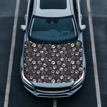 Dog Paws Auto Hood Cover Portable Washable Removable for