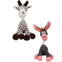 Indestructible Plush Dog Toys for Aggressive Chewers 2 Pcs