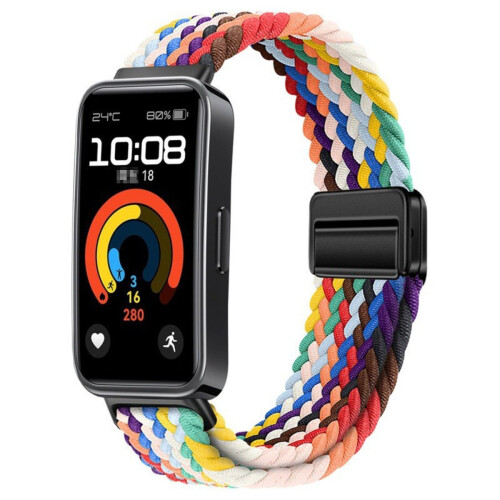 Pulseira Magnética de Nylon Trançado Compatível com Huawei Band 8/9/10 - Opções Multicor MultiColor