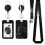 Retractable Badge Holder with Polyester Lanyard - Perfect for Work IDs 1
