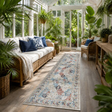(60 cm x 220 cm (2ft x 7ft 7")- Runner Rug Carpet)., COASTAL- CASHMERE RUG) Large Traditional Rugs Living Room Carpet Door Mat