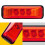 AUTOXBERT Red 3-LED Side Marker Light 12V 24V Waterproof 6