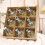 Irregular Transparent PET Gold Christmas Ornaments 9 pcs 1