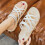Women's White PU Sandals Open Toe Non-Slip 1 Pair 4