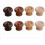 Wooden Cabinet Knobs Solid Beech Round Handles Dark Brown 6 4