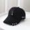 Unisex Baseball Cap Metallic Ring Chain Summer 1