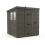 7x6 Pent Composite Shed Tanalised (Single Door, With Windows) 2