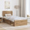 VidaXL vidaXL Bed Frame Artisian Oak 75 x 190 cm Solid Pine Wood 5