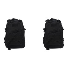 2X Outdoor 40L 600D Waterproof Oxford Cloth Military RucksackBackpack Bag ACU Camouflage Sports Bag Black
