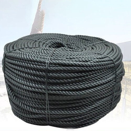 Black Braided Polyethylene Rope 100ft 2