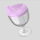 Baby Sippy Cup Purple Goblet Style 1 Count 2