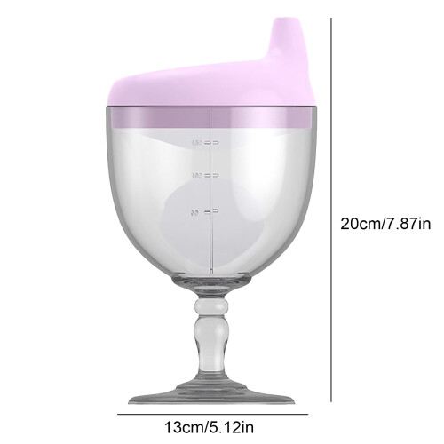 Baby Sippy Cup Purple Goblet Style 1 Count 2