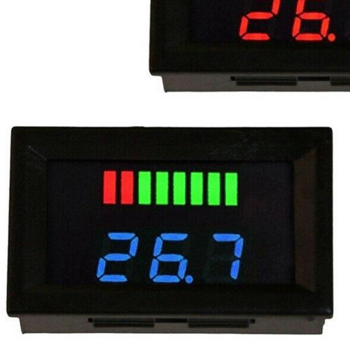 LED Digital Voltmeter 12V-72V Battery Fuel Gauge 2