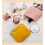 Bolsa organizadora de couro com fecho de pressão, 12 x 12 cm (4,7 x 4,7 polegadas). 6